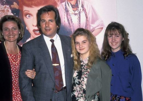 Haley Arnaz with her parents Amy Arnaz and Desi Arnaz Jr. and sister Nichole Arnaz.